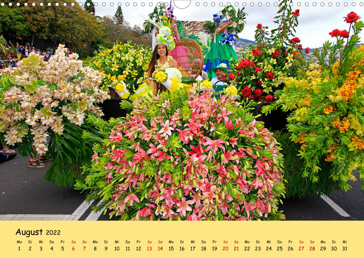  Blumenfest auf Madeira - CALVENDO Illustration 