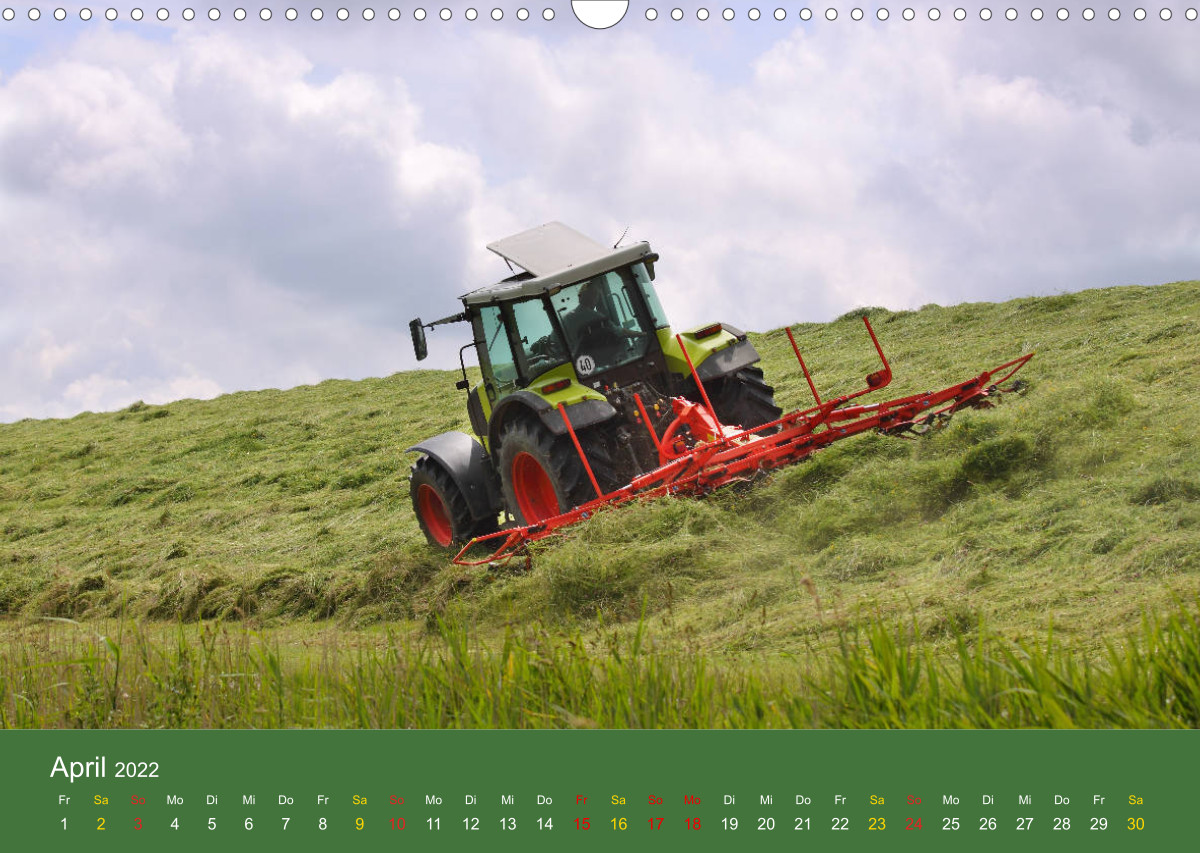 Calvendo Kalender — Landwirtschaft - harte Arbeit, schwere Maschinen 