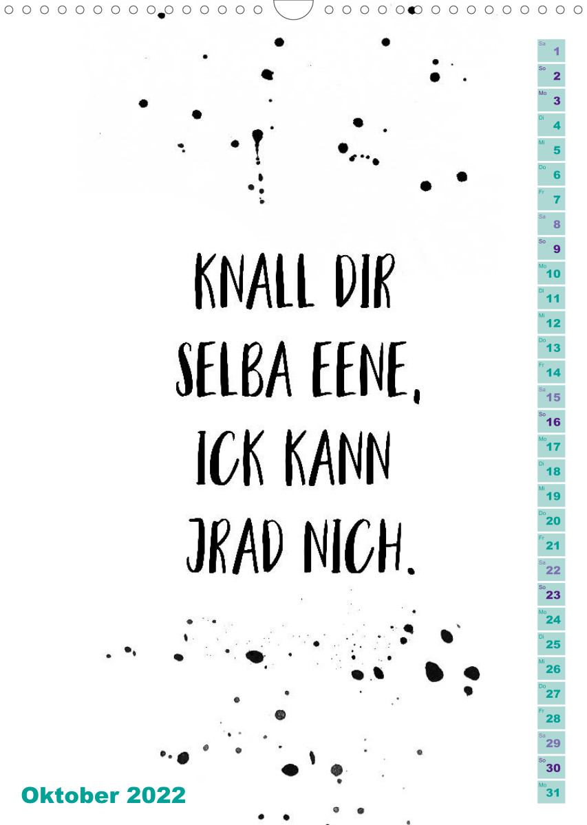 Berlinerisch Lustige Spruche Calvendo