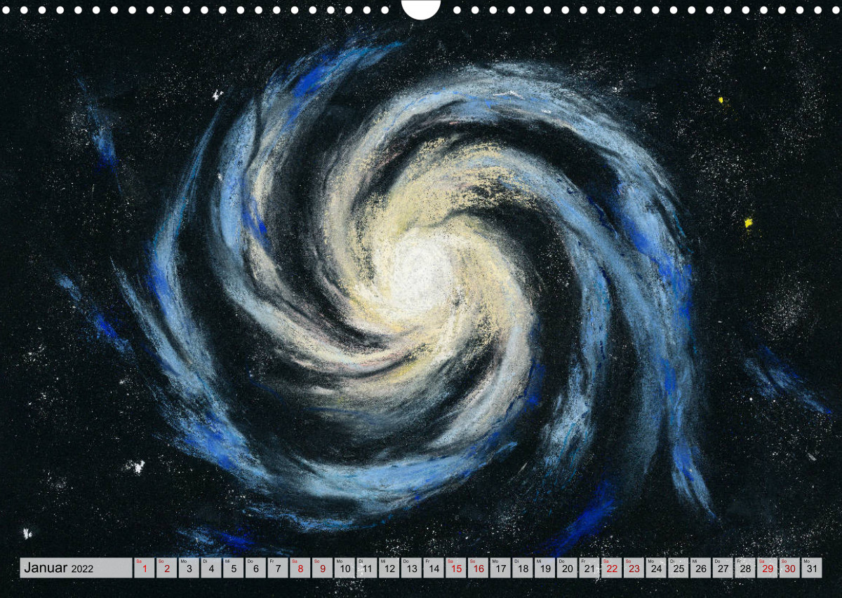 Gemaltes Weltall - CALVENDO