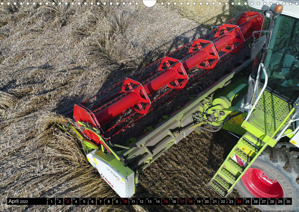 100 Meter über Grund - Landwirtschaft in Schleswig Holstein - CALVENDO