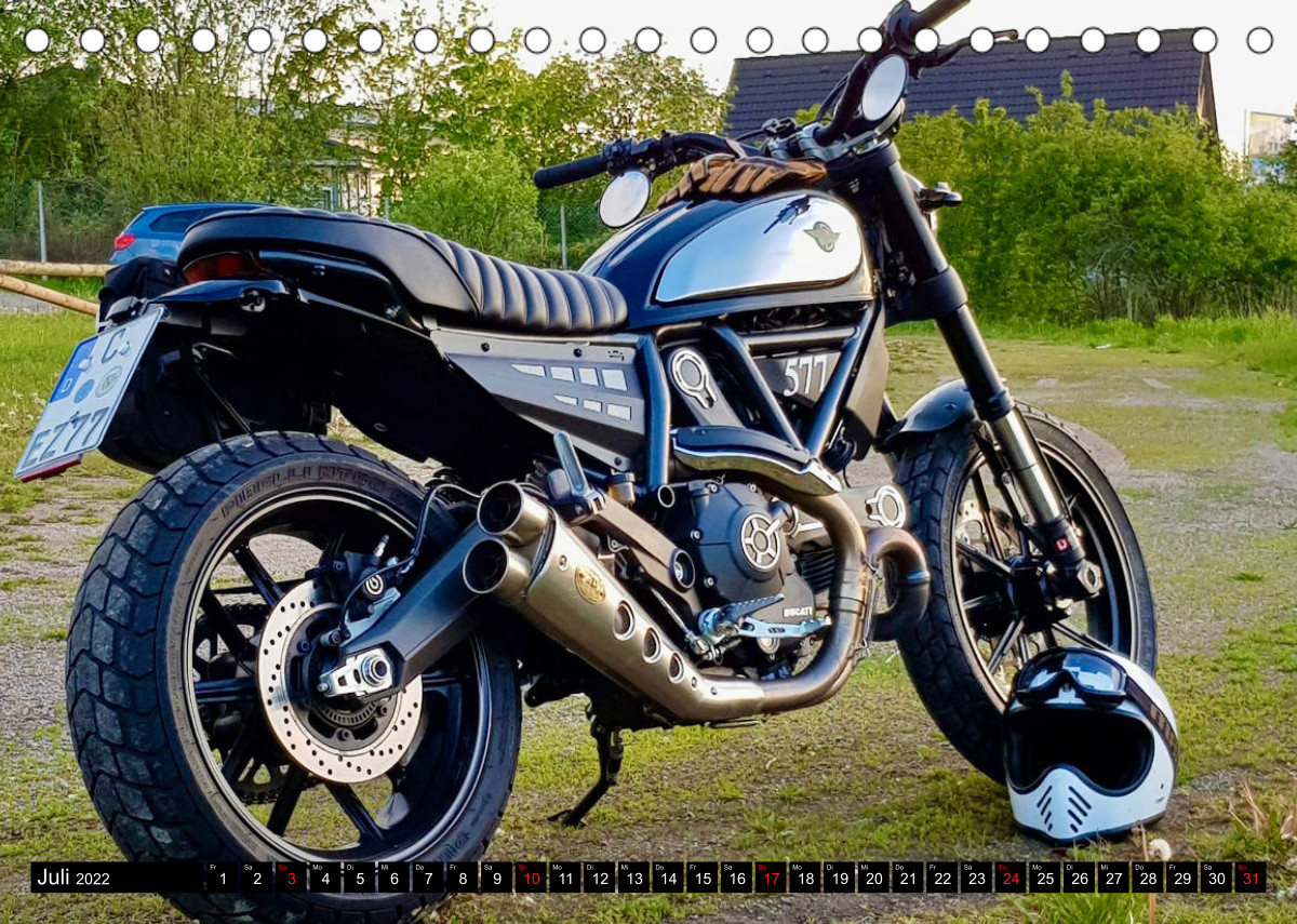 Scrambler Motorräder Individuell Stylisch Abenteuerlich CALVENDO