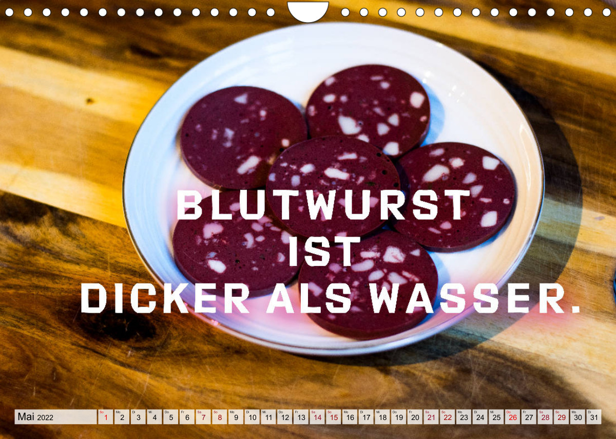 Wurstkalender. Es geht um die Wurst. CALVENDO