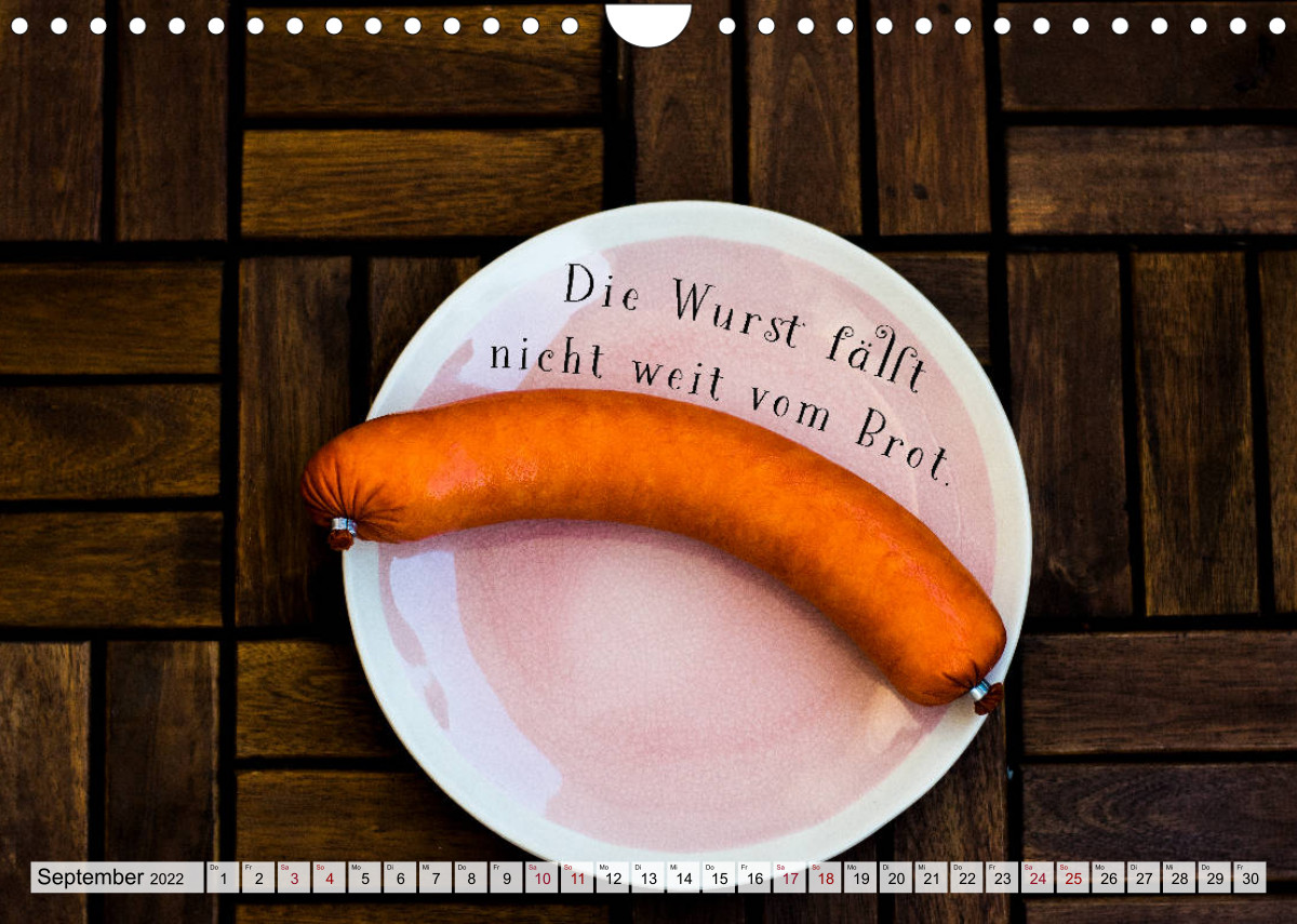 Wurstkalender. Es geht um die Wurst. - CALVENDO