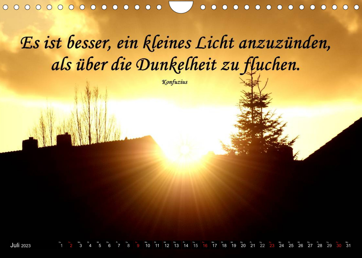 Calvendo Calendar — Weisheiten, Zitate und Sprüche - Ein Jahr voller Gedanken 2023, Kalender 2023