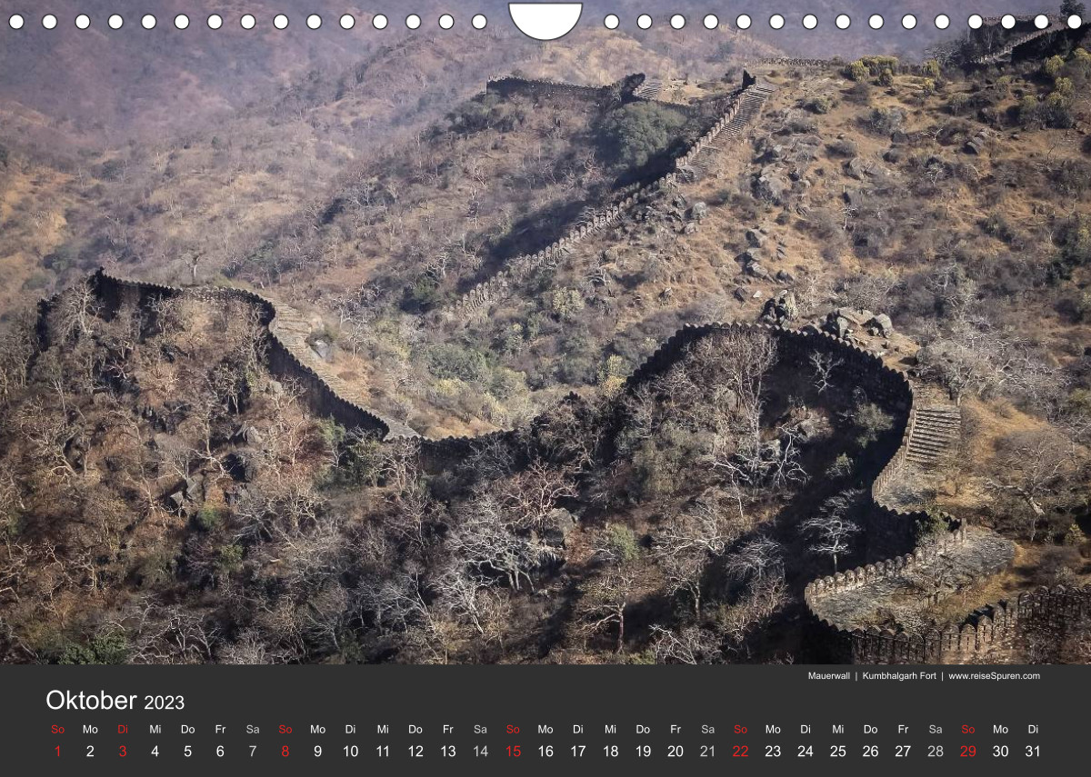 Calvendo Calendrier — Indien 2023 Tempel, Tiger und Paläste, Kalender 2023