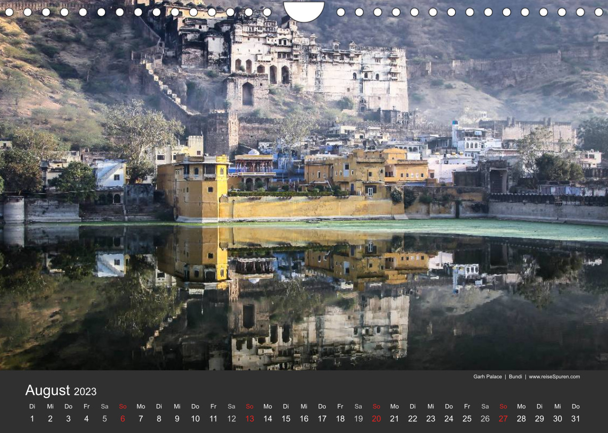 Calvendo Calendrier — Indien 2023 Tempel, Tiger und Paläste, Kalender 2023