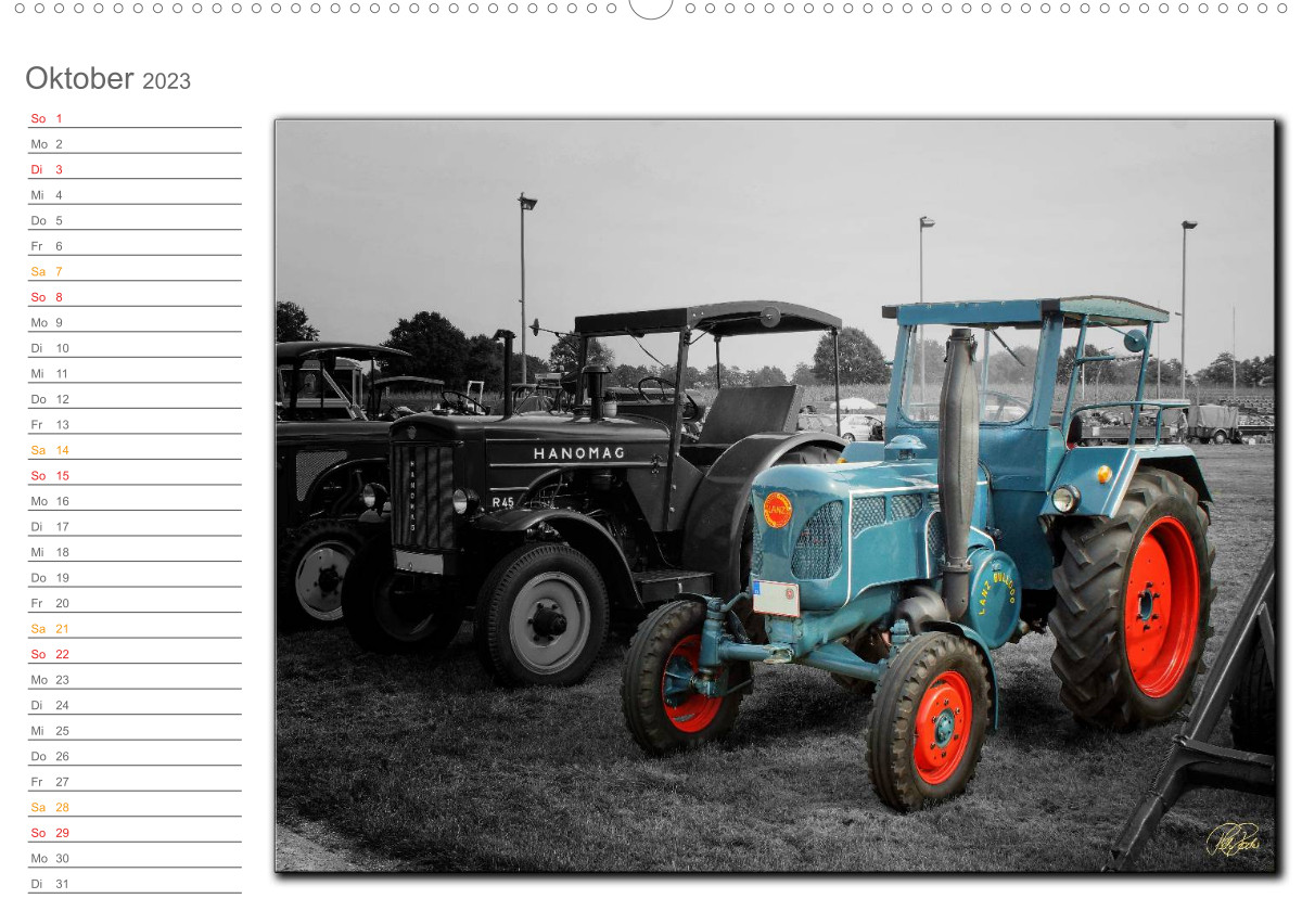 Calvendo Calendar — Oldtimer - Trecker Nostalgie, Kalender 2023