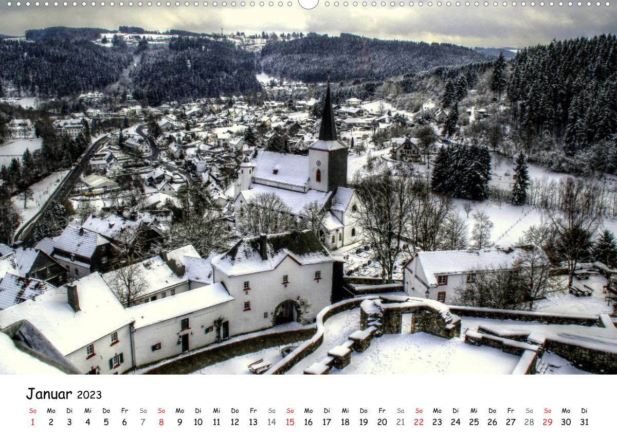 Calvendo Kalender — Die schönsten Orte der Eifel - Reifferscheid, Kalender 2023