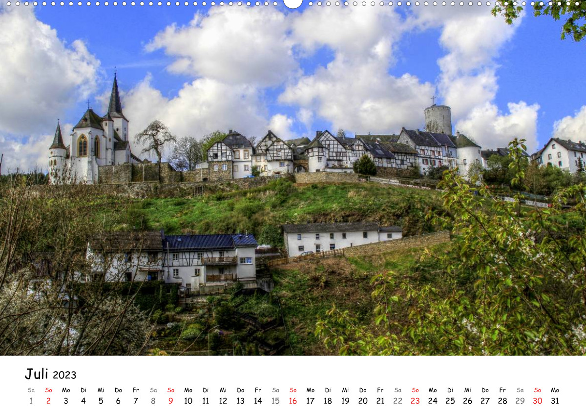 Calvendo Kalender — Die schönsten Orte der Eifel - Reifferscheid, Kalender 2023