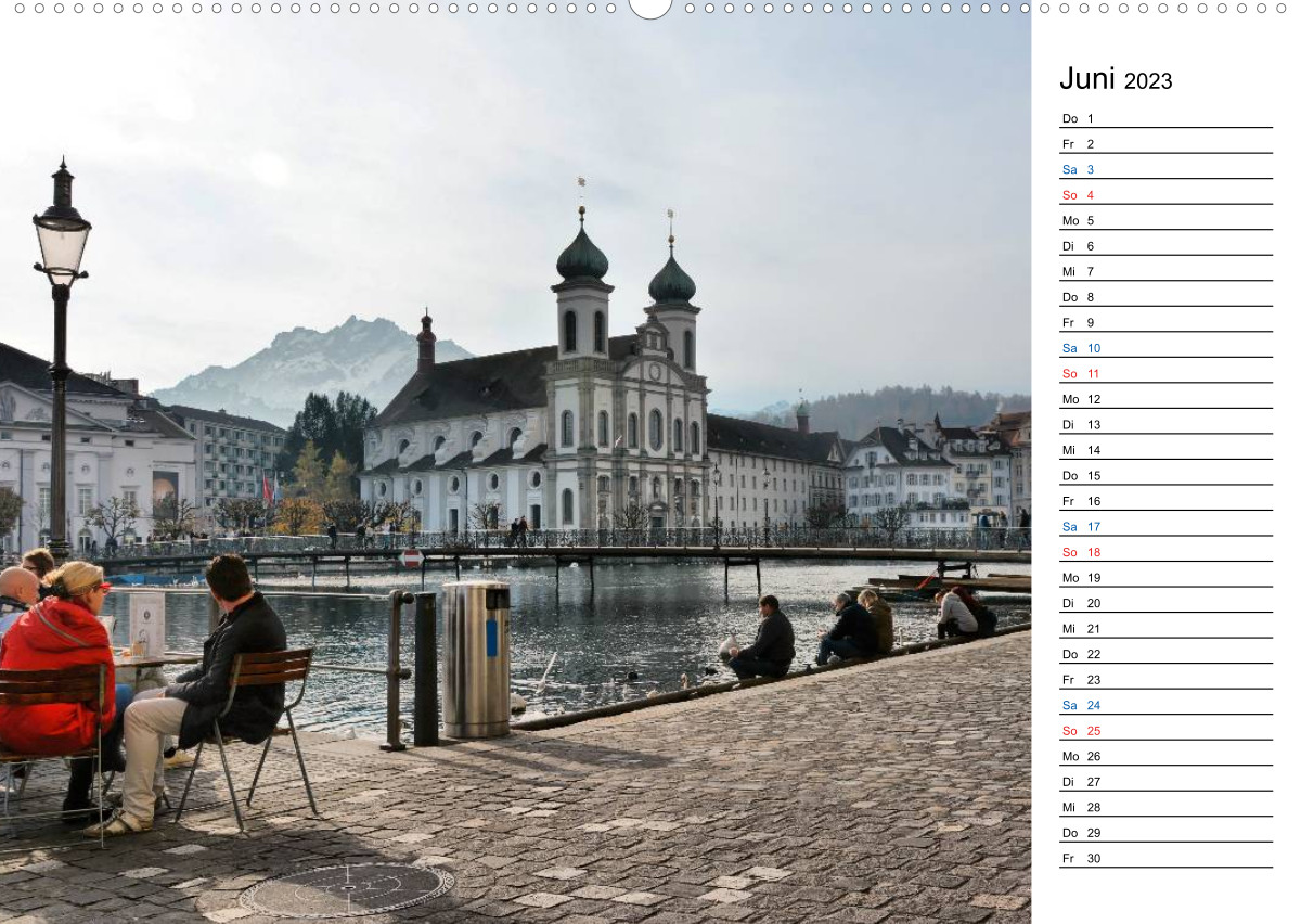 Calvendo Kalender — Unterwegs in Luzern, Kalender 2023