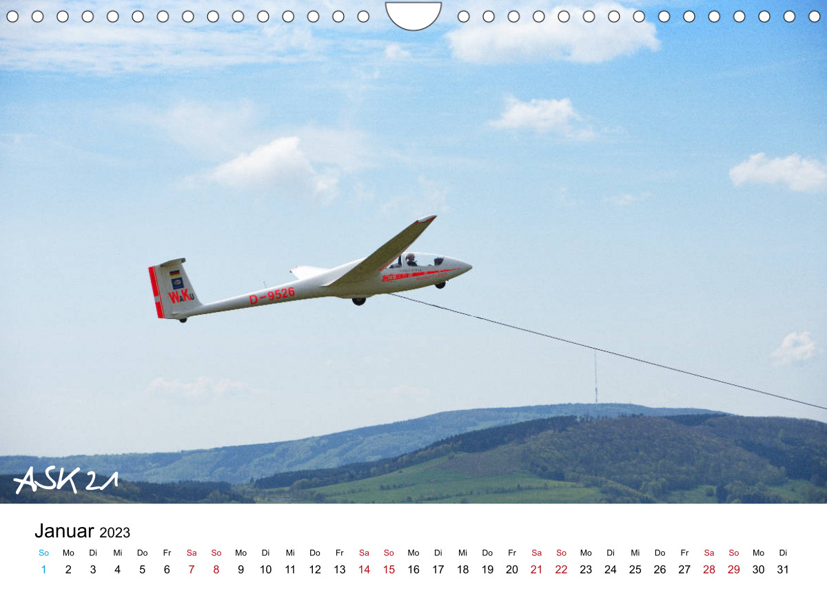 Calvendo Kalender — Flugzeuge auf der Wasserkuppe 2023, Kalender 2023