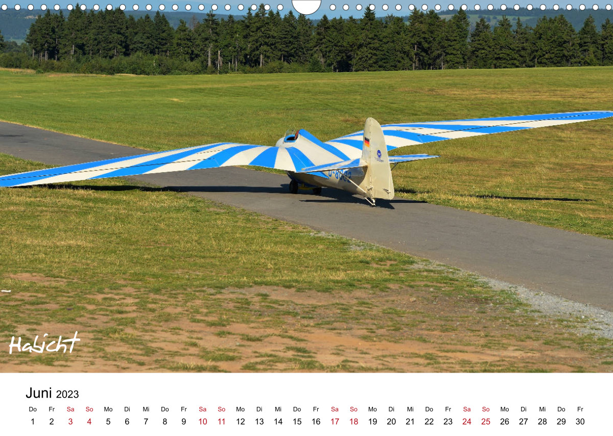 Calvendo Kalender — Flugzeuge auf der Wasserkuppe 2023, Kalender 2023