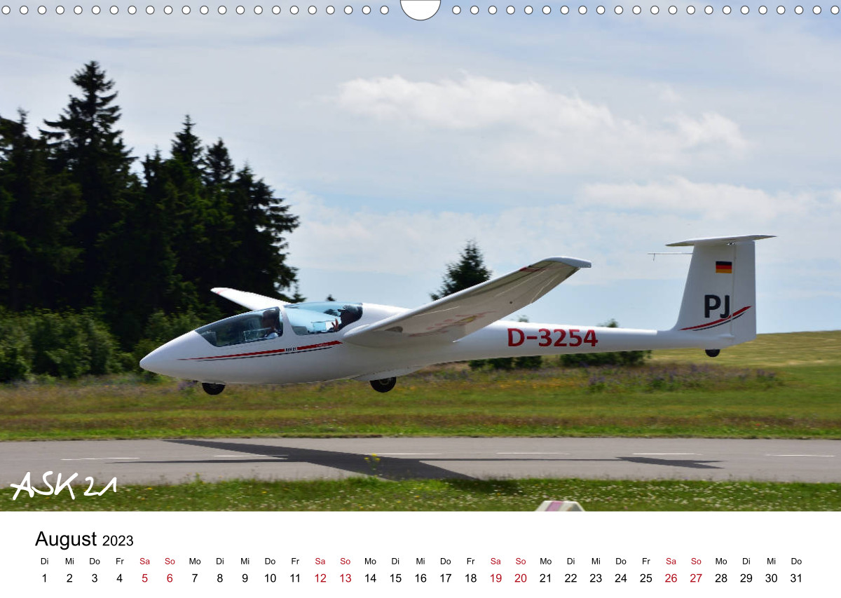 Calvendo Kalender — Flugzeuge auf der Wasserkuppe 2023, Kalender 2023