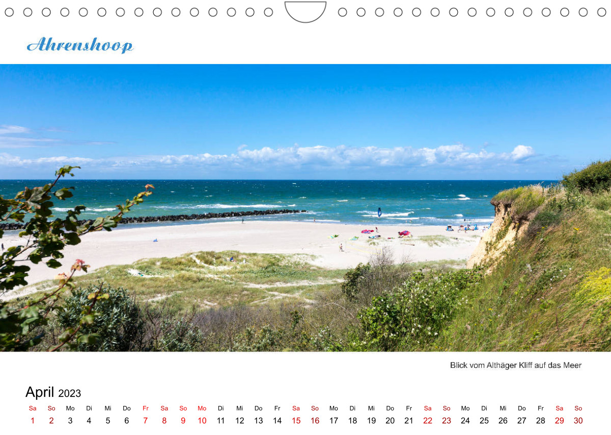 Calvendo Kalender — Panorama-Blick Fischland-Darss-Zingst, Kalender 2023