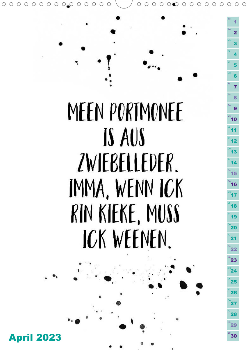 (Monatskalender, 14 Seiten )
