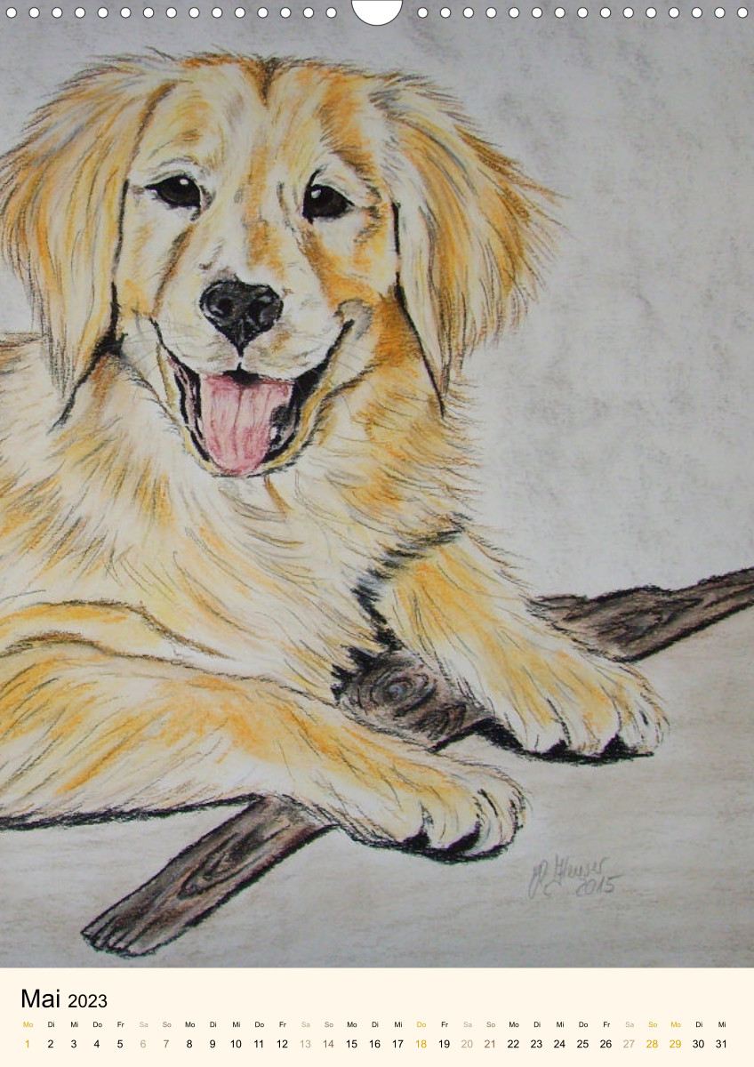  (Monatskalender, 14 Seiten ) Illustration 